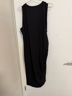Calvin Klein Black Sleeveless Midi Dress